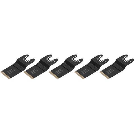 Ensemble de 5 lames de scie alternative à dégagement rapide de 1-3/8 pouce pour la coupe du bois et du métal. (1/5)