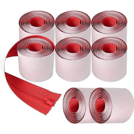 8er-Pack robuste, staubdichte Reißverschlüsse – Selbstklebende Türreißverschlussrolle – 7,60 cm x 2,13 m (1/5)