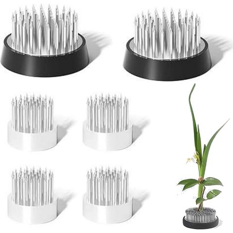 Support Pour Fleurs Coupées - Diamètres 23 mm 34 mm 46 mm - Antidérapant Métallique - Pour Vase Intérieur Jardin Hôtel - Lot de 6