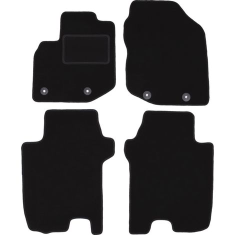 Schwarze Veloursmatten für: Honda City V Limousine (2008-2011)