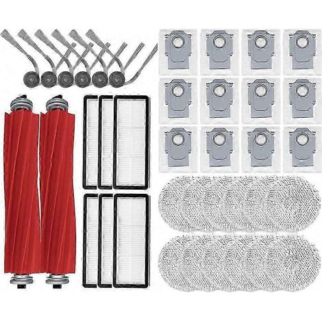 Pièces de rechange compatibles avec Roborock QR798 QV35A : brosse principale, filtre HEPA, lingette de balai, accessoires (1/5)