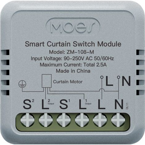 Módulo de interruptor inteligente para cortinas, conectividad WiFi/ZigBee, control por voz, 5 unidades, módulo Zigbee (1/2)