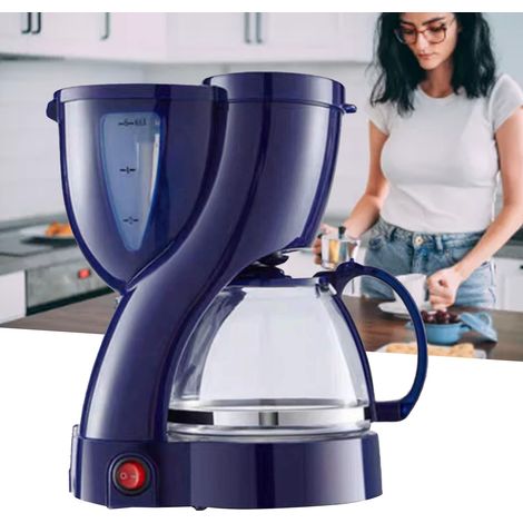 Fabricant de cafetières américaines portables, petites et compactes, de style américain, compatibles avec les marchés coréen et transfrontaliers. Disponibles en bleu. (1/5)