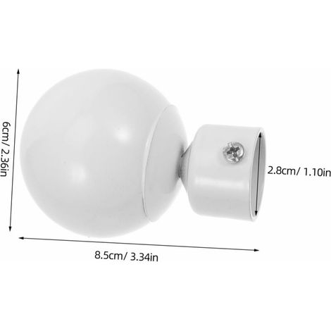 Embout décoratif en fer forgé de style romain, embout de tringle à rideaux de style européen, convient aux tringles de 24 à 28 mm de diamètre, style luxueux et léger. (1/5)
