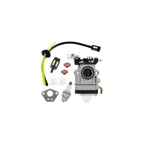 E-RFSEY Vergaser für 52ccm, 49ccm und 43ccm Freischneidermotoren, Vergaser-Reparatursatz mit Dichtung, Schlauch, Zündkerze und Kraftstofffilter (1/5)