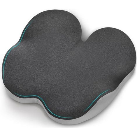 Steißbeinkissen, Bürostuhlkissen, ergonomisches Autositzkissen für Gaming, Sitzkissen zur Druckentlastung und Linderung von Hüft- und Ischiasschmerzen – Grau