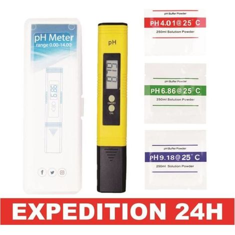 Digitales pH-Meter in Stiftform, tragbares digitales LCD-Wasserqualitätsmessgerät, Messbereich pH 0–14, Messgenauigkeit 0,01 (1/5)