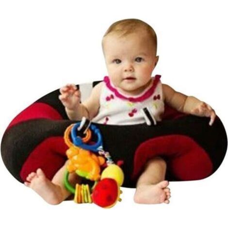 Transat bébé chaise cébé aassis confort doux velours jouet support pour s\'asseoir dans maison 4530CM 3-16 mois ( noir ) (1/2)