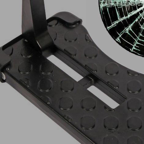 Marchepied de toit pliable en alliage d'aluminium pour voiture multfonction support de coffre de toit résistant avec brise-vitre (1/4)