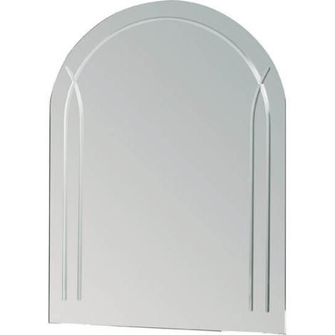 Showerdrape Soho Arched Oval Wall Mounted 60 x 45cm Bathroom Mirror (1/4)
