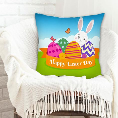 Housse de coussin 45x45 cm carrée rustique pour canapé chambre salon décoration de la saint-valentin (1/5)