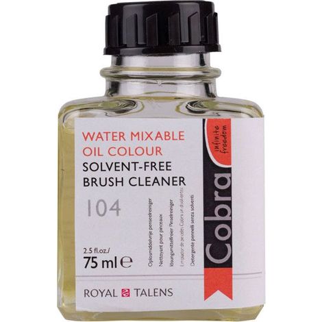 Produit nettoyant pour pinceaux - Sans solvants - Peinture à l'huile - Cobra - 75ml