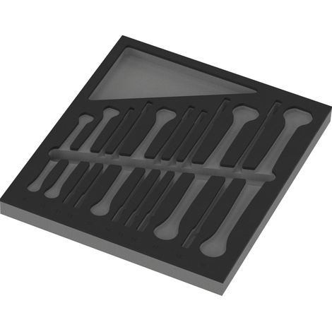 Wera 9835 Schaumstoffeinlage 6007 Joker 11 Set 1, ohne Werkzeug, 172 x 30 x 392 mm (1/3)