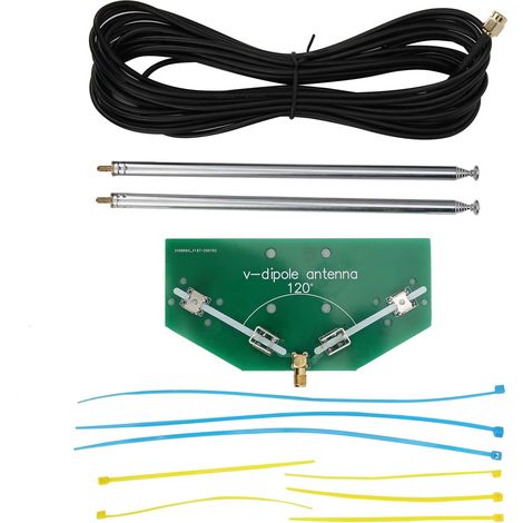 V-Dipole Antenna, 78MHz-1GHz Radio Communication Frequency, Universal Replacement Radio Antenna, Indoor Acceptor (1/5)