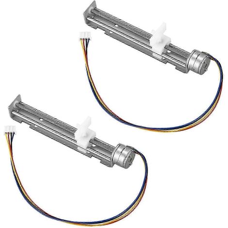 Deux moteurs pas à pas 12V, course de 80 mm, avec moteur coulissant, compatibles avec les mini machines de gravure DIY. (1/5)