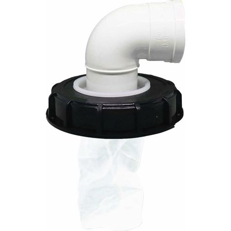 Filtre à Couvercle IBC, Bouchon de Réservoir IBC Lavable en Nylon avec Couvercle, Accessoire de Réservoir IBC avec Filtre en Filet pour 165 mm Réservoir Eau de Pluie (165mm 90°) (1/5)