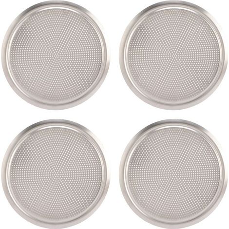 Grilles de haut-parleurs de portières, quatre grilles rondes galvanisées, adaptées aux intérieurs de véhicules colorés. (1/5)
