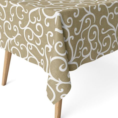 Nappe Anti-Taches enduite rectangulaire 220x140 Loiret Moutarde (1/5)