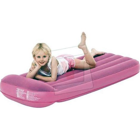 TRADE SHOP - Materassino Relax Mare Materasso Bimbi Floccato 157 X 66 X 23 Cm Rosa -