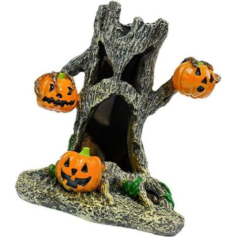 Sculptures en résine sur le thème d'Halloween pour aquariums intérieurs ou extérieurs, terrariums et décorations de fête (1/4)