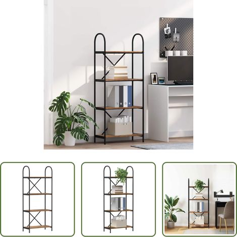 vidaXL Étagère en bois d'ingénierie - Étagère Bois ancien 60 x 30 x 146 cm Bois d'ingénierie (1/5)