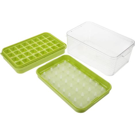 à Glaçons avec Couvercle, Pp Pet, Vert, Grosse Capacité (1/5)