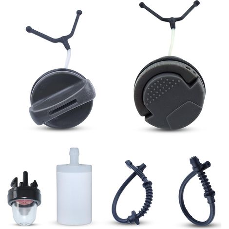 Capuchon de réservoir de ligne de retour du filtre à carburant pour Husqvarna 435 435E 440 440E 445 445E 450 450E avec boule d'amorçage Remplace 544111203 544111201 (1/5)