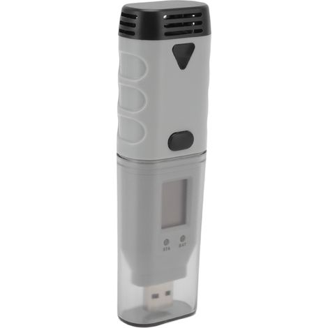 Thermomètre-hygromètre portable USB de la taille d'un stylo, en ABS, pour une utilisation intérieure et extérieure. (1/5)