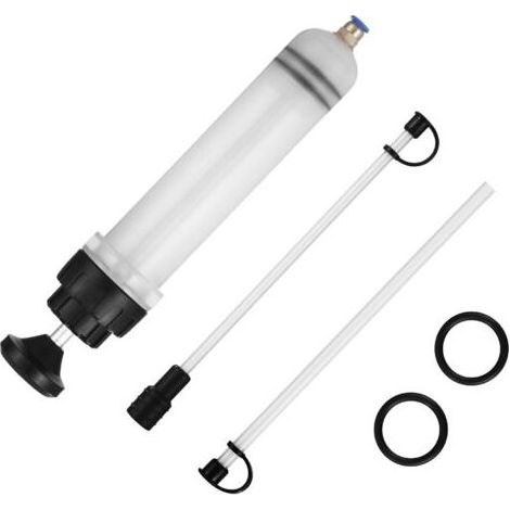 Seringue à huile 200ml, seringue d'aspiration pour pompes de remplissage et d'aspiration, adaptée à toutes sortes d'huiles, liquides de frein et liquides de refroidissement (1/5)