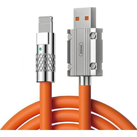 Andowl - Cavo Per Trasferimento Dati Ricarica Rapida Q-sj970 Connettore Da Usb A Lightning 2.4a 1mt - (1/3)
