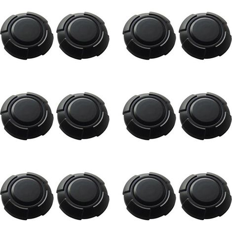 Juego de 12 piezas de embellecedores para cerraduras de puertas de coche, cubiertas para cerraduras de puertas, accesorios moldeados en ABS para Jimny 2019, 2020 y 2021