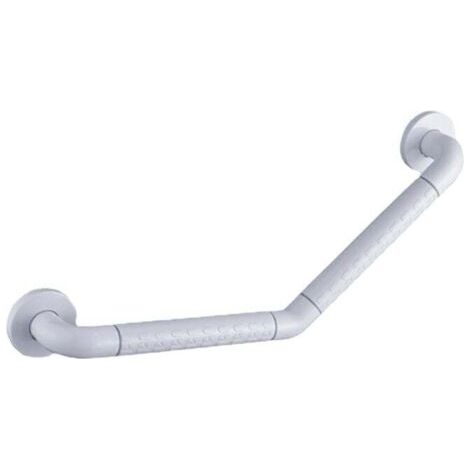 135° Barre D'appui Douche pour Baignoires Acier Inoxydable PVC Barre de Maintien pour Handicapés et Les Personnes âgées WC 25 25cm