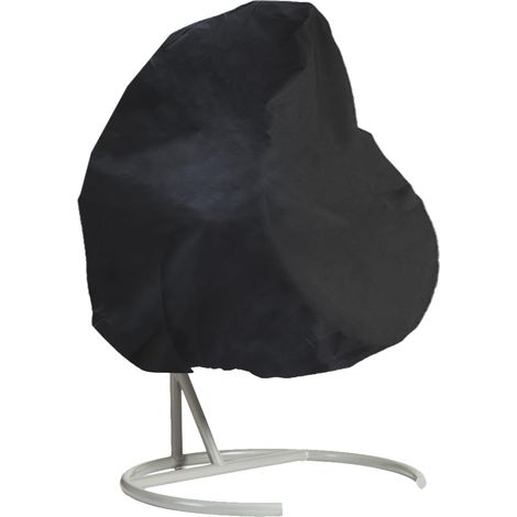 Housse de protection pour fauteuil suspendu, housse de protection pour fauteuil suspendu, imperméable, housse de protection pour fauteuil suspendu, patio, jardin, 2 personnes, noir, 230 x 200 cm (1/5)