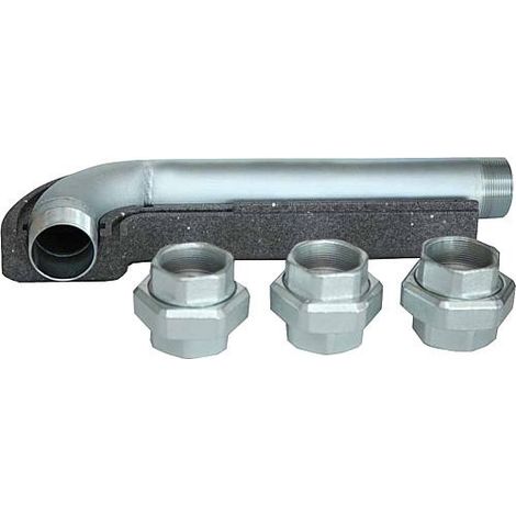 Tube de raccordement isolation incluses et 3 raccords a vis 2 (1/2)