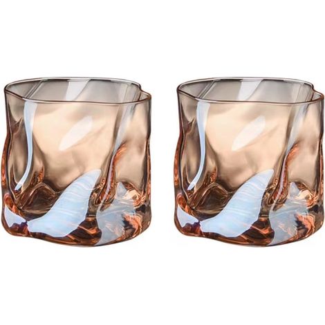 Whiskeygläser — 6er-Set — Amberglas