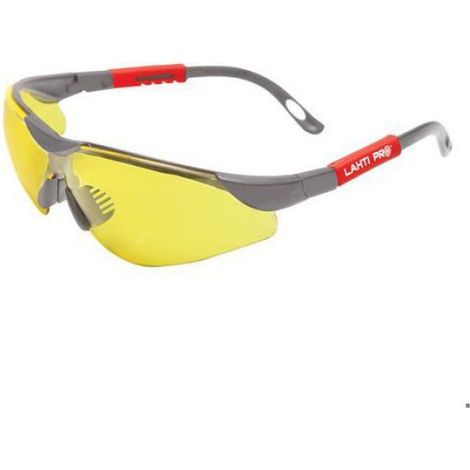 Lunettes De Sécurité - Verres Polycarbonate Jaune - Résistance Mécanique F - Norme EN 166 - Réglable - 1 Pièce