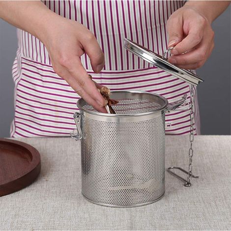 Épices, boules d'assaisonnement, paniers à thé, paniers passoire, paniers à bouillon de viande braisée, récipients à bouillon (12 cm de diamètre) (1/5)