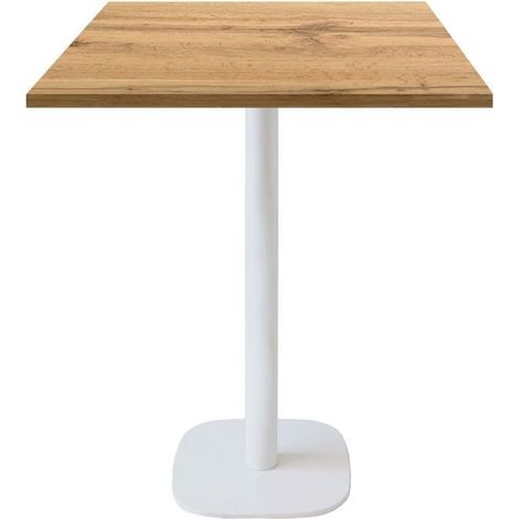 Mange-debout 70 x 70 cm - modèle Round banc chêne armor