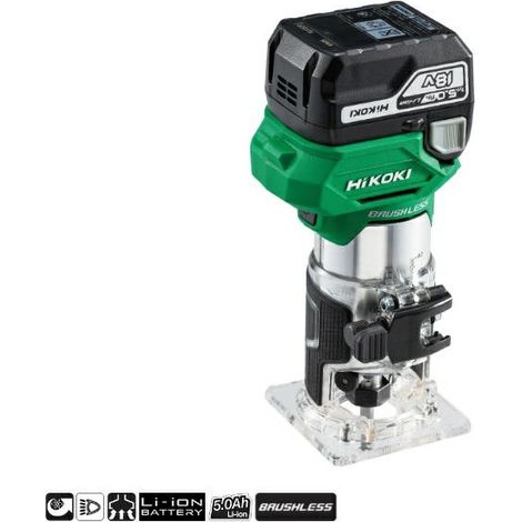HIKOKI FREZARKA KRAWĘDZIOWA 18V M1808DA WPZ 2x5,0Ah 6-8mm BL HSC