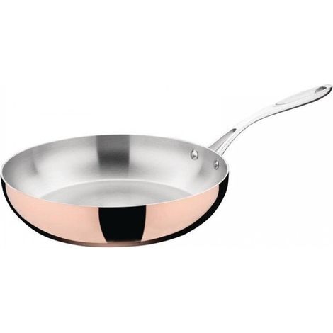 Poêle triple paroi en cuivre (Ø)280 mm, compatible induction