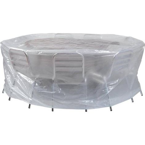 Housse 90g pour Table Ronde et Chaises - D.200 cm - H. 80 cm - Protection et Esthétique - D-Work