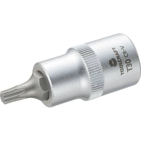 DOUILLE 12,5 MM (1/2'') AVEC PROFIL T TOOLCRAFT 816165 1/2'' (12.5 MM) PROFIL T : T30 LONGUEUR 55 MM (1/2)