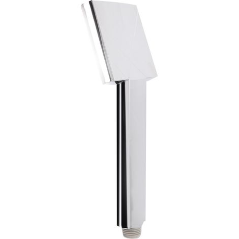 Hochwertiger silberner, quadratischer Handbrausekopf mit Einzelstrahl (1/5)