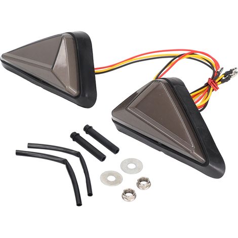 2 indicatori di direzione a LED incassati per moto, indicatori lampeggianti universali per moto