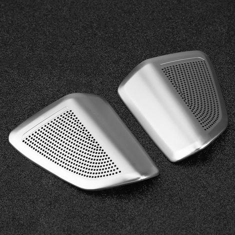 Paire d'enceintes décoratives pour portes de voiture X5 F15 F16 2014-2018, garniture de haut-parleur audio intérieur, accessoire de tuning noir, kit de 2 pièces (1/5)