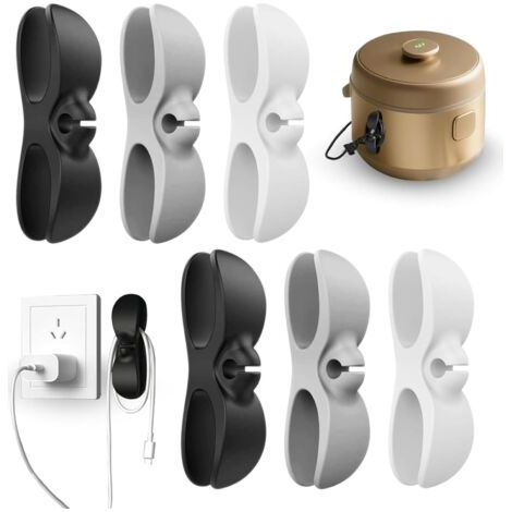 Organizzatori per cavi di frullatori da cucina, set da 6 pezzi, autoadesivi, per frullatori, macchine da caffè e friggitrici ad aria. (1/5)