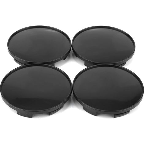 Lot de 4 Cache-moyeux Ø: Front 68mm (2.7")/ Back 61.5mm (2.4") Noirs (1/5)