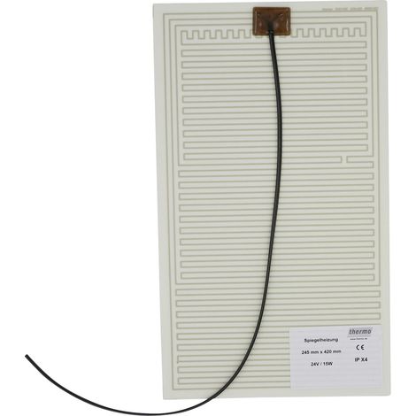 Thermo TECH Feuille chauffante 24 V/AC, 24 V/DC 15 W Indice de protection IPX4 (L x l) 420 mm x 245