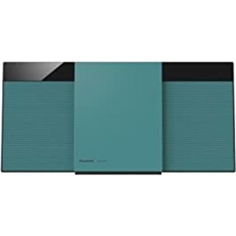 Panasonic SC-HC304EG-G - Estéreo de diseño con Digital Dab+ (Bluetooth, FM, CD, Micro- con 20 W RMS), Color Azul (1/5)