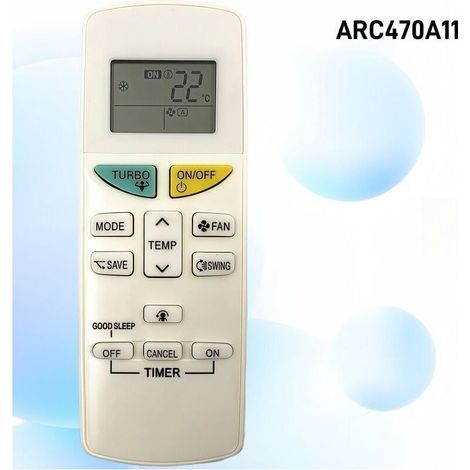 Universelle Ersatzfernbedienung für DAIKIN Klimaanlagen ARC470A11 ARC470A16 ARC469A5 ARC455A1 KTDJ002 (1/5)